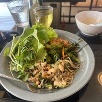 First serving...  at Vegan Center Cafe in Vientiane