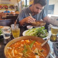 Sukiyaki at Vegan Center Cafe in Vientiane