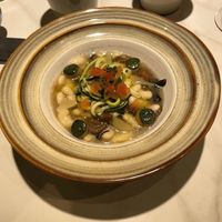 Beans with vegetables  at Xavier Pellicer in Barcelona