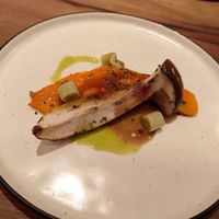 Roasted pumpkin, boletus mushroom and confited leek at Xavier Pellicer in Barcelona