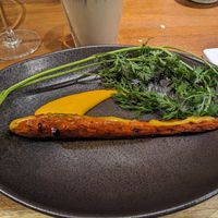 Rosted carrot at Xavier Pellicer in Barcelona