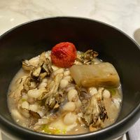 beans and mushrooms (absolutely excellent) at Xavier Pellicer in Barcelona