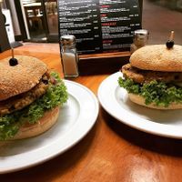 Fallen Angel burgers (ask for vegan) at Devil Burger in Queenstown
