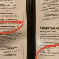 This is it now. No quinoa bowl or black bean burger    at Venetian Hotel - Black Tap in Las Vegas