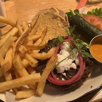 Vegan Falafel Burger  at Venetian Hotel - Black Tap in Las Vegas