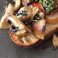 Charred avo on sourdough  at Wollemi in Canberra