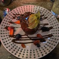 Chocolate dessert cake  at Don Vegan in Quebec