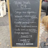 Pizzara con el menú del día (16 de octubre de 2025) at Don Vegan in Quebec