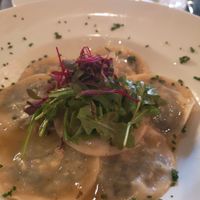 Ravioli épinards et "ricotta" at Don Vegan in Quebec