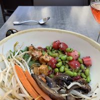 Poké bowl at Don Vegan in Quebec