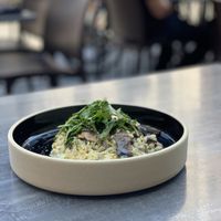 Mushroom risotto  at Don Vegan in Quebec