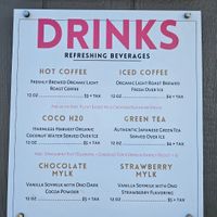 Drinks at Maui Ono Donuts in Kihei