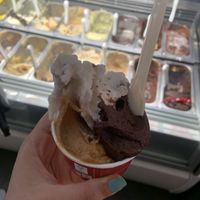 They let you choose as many flavours as possible in the cup!  at Creme de la Creme - Zmrzlinový Salon  in Prague