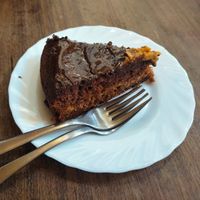 Tarta Sacher de chocolate at La Figa Ta Tia in Burgos