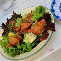 The most incredible çig kofte at Pernera in Patmos