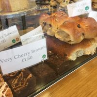 Vegan brownies and Teacakes  at Bramhall Bakery in Poynton