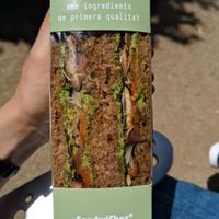 Vegan sandwich at Sandwichez - Urquinaona in Barcelona