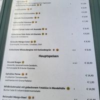 Menu at Vevay Kitchen in Frankfurt