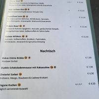 Menu at Vevay Kitchen in Frankfurt