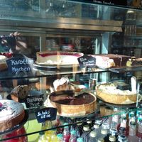 huge variety of vegan cake! at Vevay Kitchen in Frankfurt