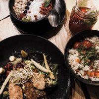 Tempeh und açai bowl  at Vevay Kitchen in Frankfurt