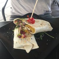 Halloumi wrap (vegetarian) at Vevay Kitchen in Frankfurt