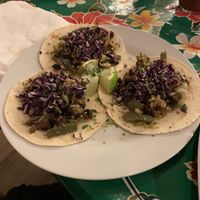 Nopal tacos (“cactus meat”) at Ay Chihuahua in Torre De La Horadada