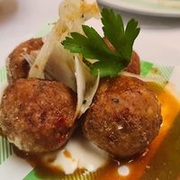 Veggie balls at Dorshi in Bridport