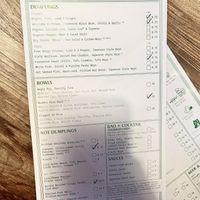 Menu  at Dorshi in Bridport