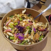 Wegan salad, added edamame at Wedo in Copenhagen