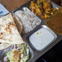 Veggie thali at Badshah in Hamburg