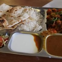 Vegetarian thali.  at Badshah in Hamburg