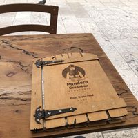Menu  at Pandora Greenbox in Split