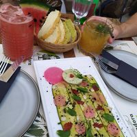 Zucchini carpaccio at Pandora Greenbox in Split