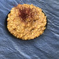 Jalous of my husbands risotto  at Pandora Greenbox in Split