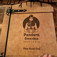 Menu at Pandora Greenbox in Split