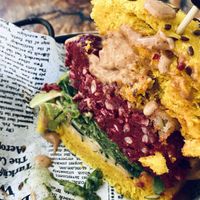 Rote Beete Patty 🙌🏻 at Pandora Greenbox in Split