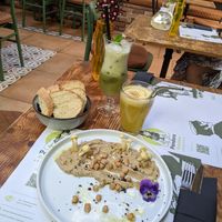 Truffle hummus at Pandora Greenbox in Split
