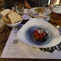 Pate and hummus at Pandora Greenbox in Split