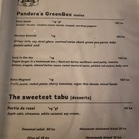 All four mains were vegan   at Pandora Greenbox in Split