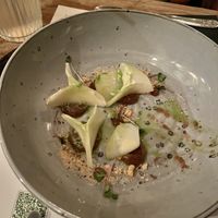 Kohlrabi pockets - Appetizer (one pocket was already missing)  at Pandora Greenbox in Split