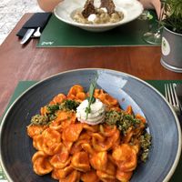 Orecchiette and gnocchi - delicious!  at Pandora Greenbox in Split