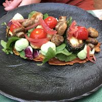 Chickpea flour omelette   at Pandora Greenbox in Split