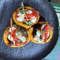 Crispy tempeh- so tender and fresh  at Pandora Greenbox in Split