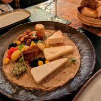 The huge cheese plate at Pandora Greenbox in Split