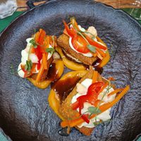 Crispy tempeh at Pandora Greenbox in Split