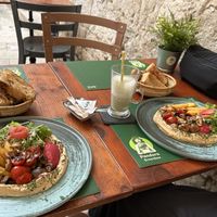 Lunch outsidee  at Pandora Greenbox in Split