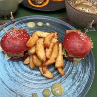 Tofu sliders   at Pandora Greenbox in Split