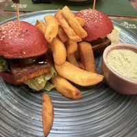 Tofu sliders  at Pandora Greenbox in Split