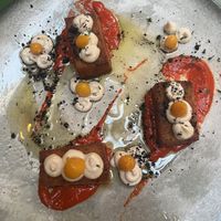 Polenta appetizerr  at Pandora Greenbox in Split